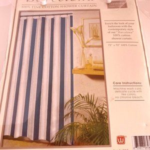 Westone Barcelona Fine Cotton Shower Curtain 72 X